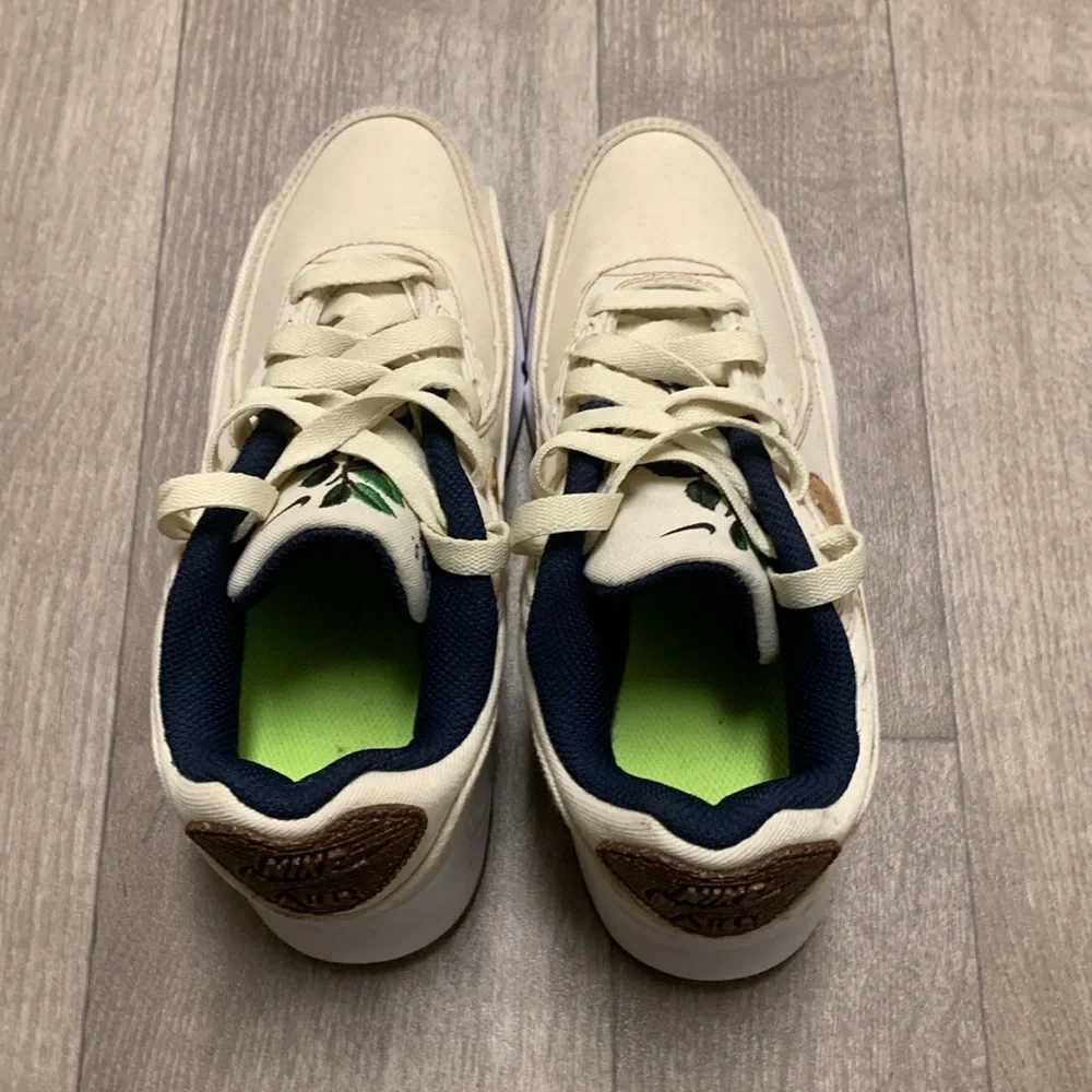 Kids Nike Air Max 90 SE Coconut Milk Low SE Cork Walking Running‎ Sneakers